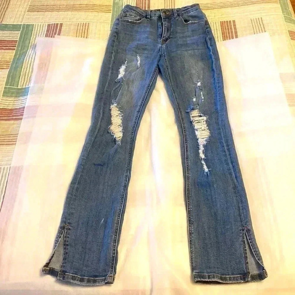 Slim fit denim jeans for young girls (9-14 years old) fashion and stylish! - Picture 1 of 12